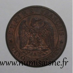 GADOURY 155 - CINQ CENTIMES 1864 A Paris TYPE NAPOLEON III - KM 797