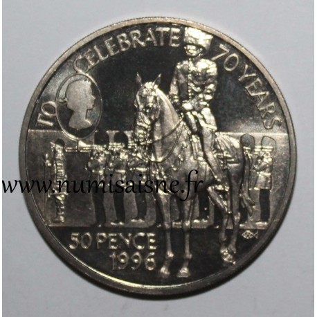 SAINT-HÉLÈNE - KM 15 - 50 PENCE 1996 - 70 ans de la reine Elizabeth II