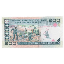 IRAN - PICK 136 d - 200 RIALS - NON DATE (1982-83) - SIGN 28