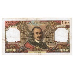 FRANCE - PICK 149 - 100 FRANCS  1965 - 04.02 - TYPE CORNEILLE - H.68