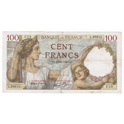 FAY 26/63 - 100 FRANCS SULLY - 18/12/1941 - PICK 94 - L.26913