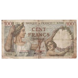 FAY 26/22 - 100 FRANCS...