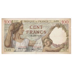 FAY 26/57 - 100 FRANCS SULLY - 24/08/1939 - PICK 94 - Z.473