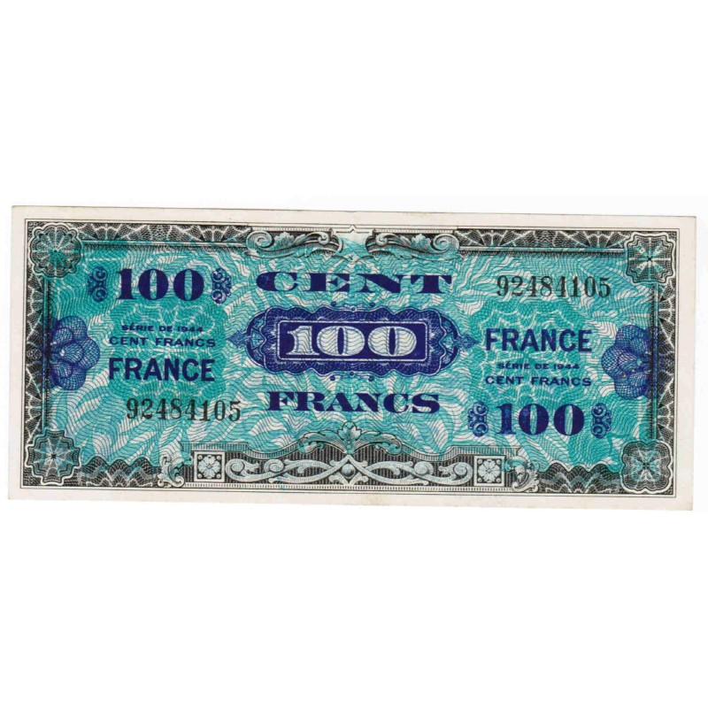 FAY VF 25/1 - 100 FRANCS VERSO FRANCE - 1945 - SANS SÉRIE - PICK 105s