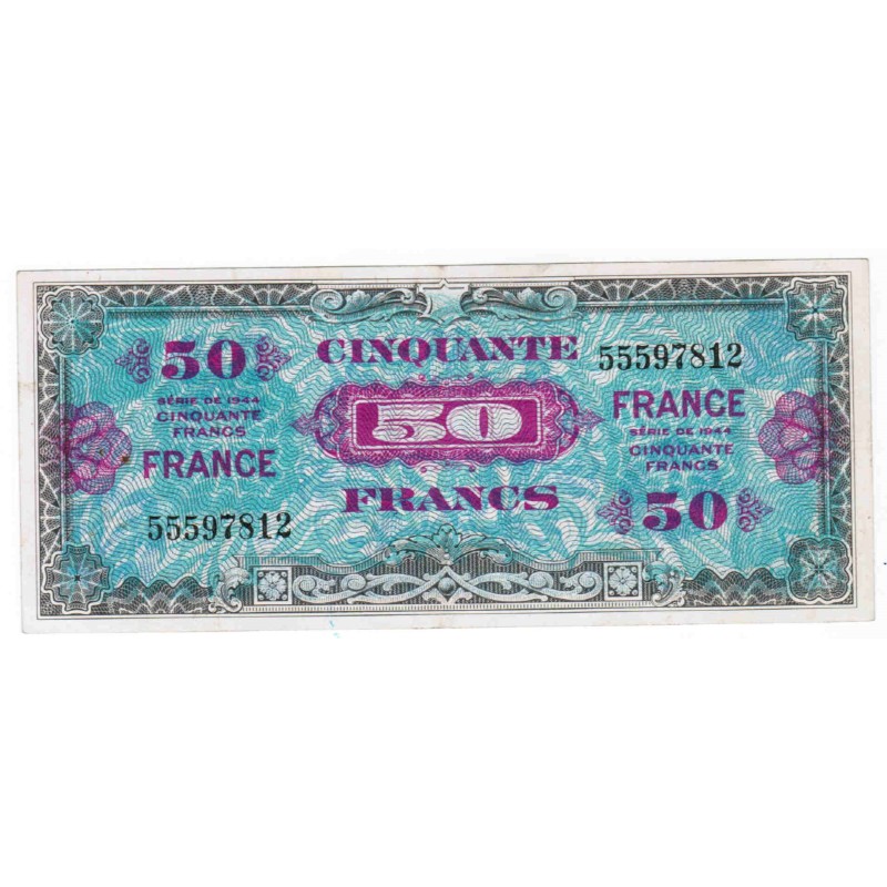 FRANKREICH - PICK 117a - 50 FRANCS VERSO FRANCE - 1945