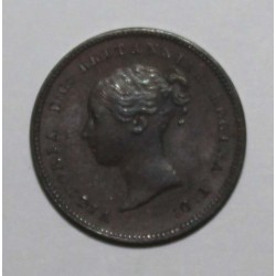 GREAT BRITAIN - HALF FARTHING 1843 - Victoria Young Head