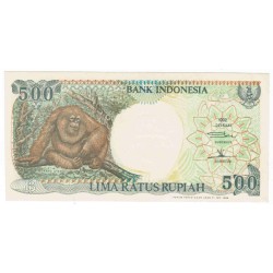 INDONESIA - PICK 128 e - 500 RUPIAH - 1992/1996 - ORANGUTAN