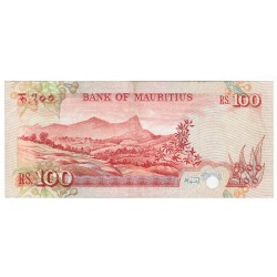 MAURITIUS - PICK 38 - 100 RUPEES - (1986) - SIGN 5