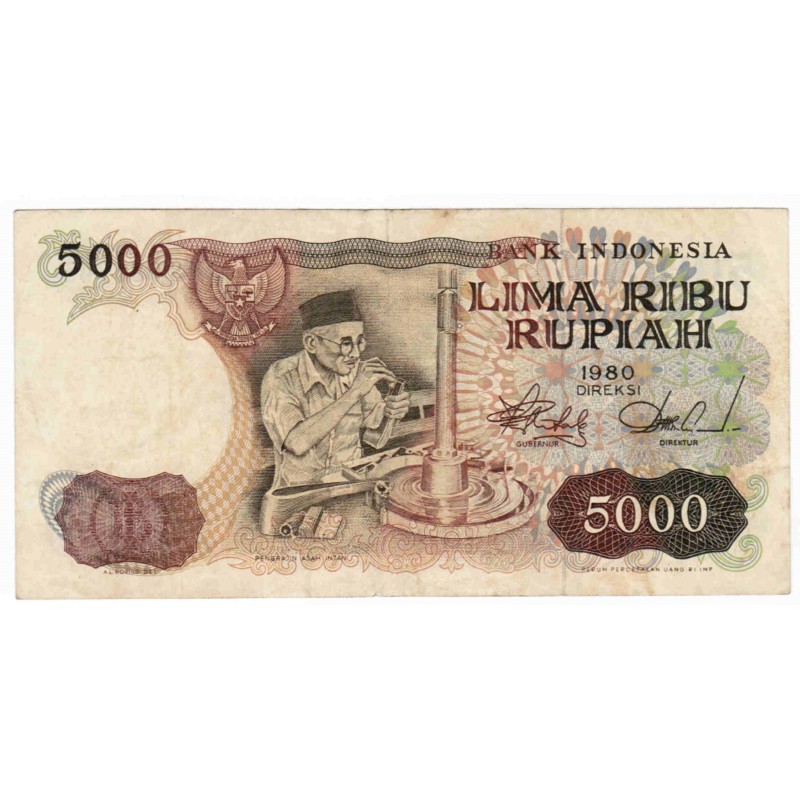 INDONESIA - PICK 120 a - 5000 RUPIAH - 1980