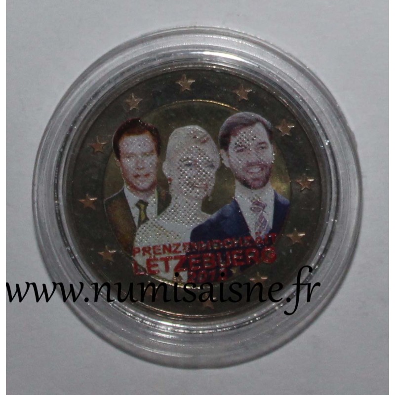 LUXEMBOURG - 2 EURO 2012 -COULEUR - MARIAGE DU GRAND DUC GUILLAUME