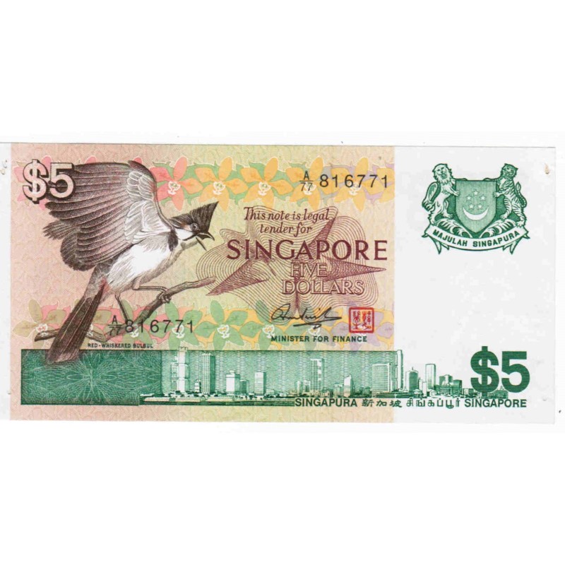 SINGAPUR - PICK 10 - 5 DOLLARS - (1976)