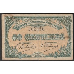 24 - PERIGUEUX - CHAMBRE DE COMMERCE - 50 CENTIMES - 01/10/1915