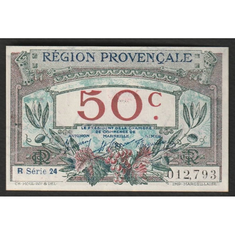 PROVENCAL REGION - CHAMBER OF COMMERCE - 50 CENTS - 1922