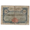 03 - MOULINS ET LAPALISSE - 50 CENTIMES - CHAMBER OF COMMERCE - NOVEMBER 17, 1921