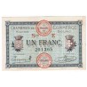 71 - MACON - BOURG - CHAMBRE DE COMMERCE - 1 FRANC - 27/04/1920