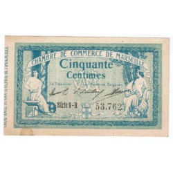 County 13 - MARSEILLE - 50 CENTIMES - CHAMBER OF COMMERCE - NOVEMBER 5, 1915