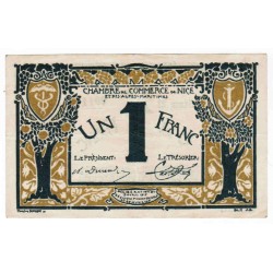 06 - NICE - CHAMBRE DE COMMERCE - 1 FRANC - 19 AVRIL 1917