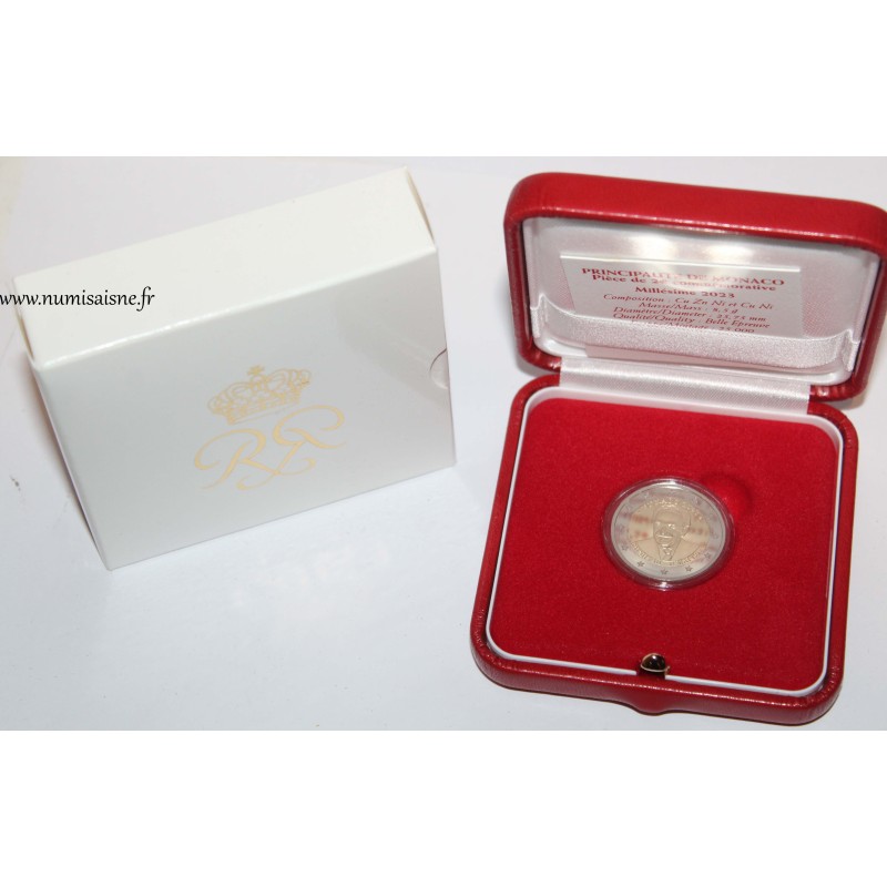 MONACO - 2 EURO 2023 - 100 ans de la Naissance de Rainier III 1923 - 2005