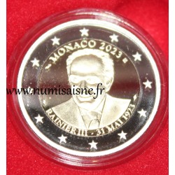 MONACO - 2 EURO 2023 - 100 ans de la Naissance de Rainier III 1923 - 2005