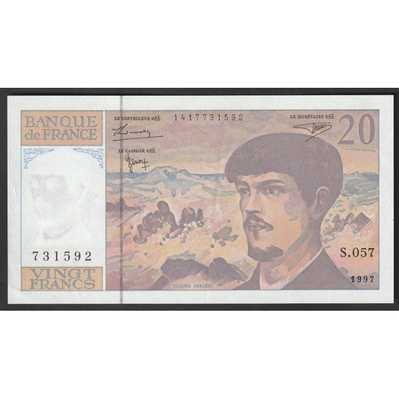 FRANCE - PICK 151 - 20 FRANCS DEBUSSY - 1997 -  S.057