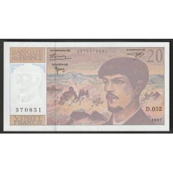 FRANCE - PICK 151 - 20 FRANCS DEBUSSY - 1997 - D.052