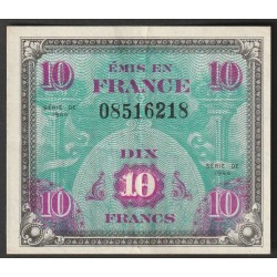 FRANCE - PICK 116 - 10 FRANCS 1944 - JUNE - TYPE FLAG