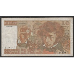 FRANCE -PICK 150 - 10 FRANCS BERLIOZ - 02/06/1977 - O.300