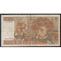 FRANCE - PICK 150 - 10 FRANCS BERLIOZ - 07/08/1975 - J.222