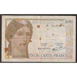 FRANCE - PICK 87 - 300 FRANCS - TYP 1938 - 09/02/1939 - Z