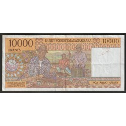 MADAGASCAR - PICK 79 b - 10.000 FRANCS (2000 ARIARY) - ND 1995