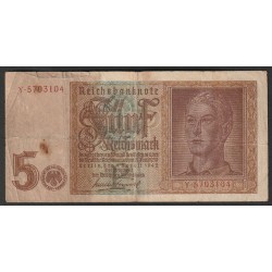 DEUTSCHLAND - PICK 186 a - 5 REICHMARK - 01/08/1942