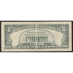 ETATS-UNIS - PICK 498 - 5 DOLLARS 1995 - SERIE L