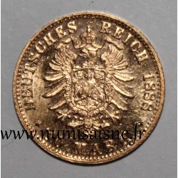 ALLEMAGNE - BAVIERE - KM 910 - 10 MARK 1888 D - OR