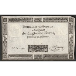 ASSIGNAT DE 25 LIVRES -...