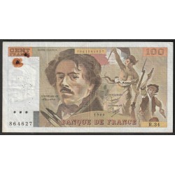 FRANCE - PICK 154 - 100 FRANCS DELACROIX - 1980 - R.34