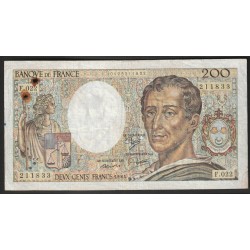 FRANKREICH - PICK 155 - 200 FRANCS MONTESQUIEU - 1984 - F.022