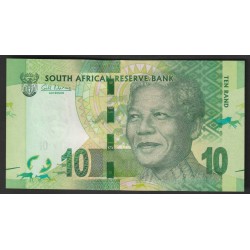 SOUTH AFRICA - PICK 133 - 10 RAND - NO DATE (2012) - RHINOCEROS