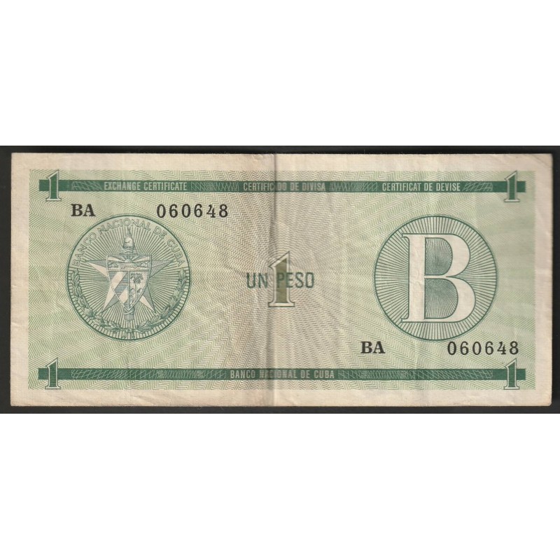 CUBA - PICK FX 6 - 1 PESO  - NON DATÉ (1985)