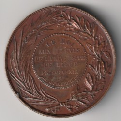 MÉDAILLE - BELGIQUE - LEOPOLD 1ER ROI DES BELGES - UNIVERSITÉ DE LIEGE - 28 OCTOBRE 1860