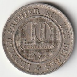 BELGIUM - 10 CENTIMES 1864  - LEOPOLD 1er