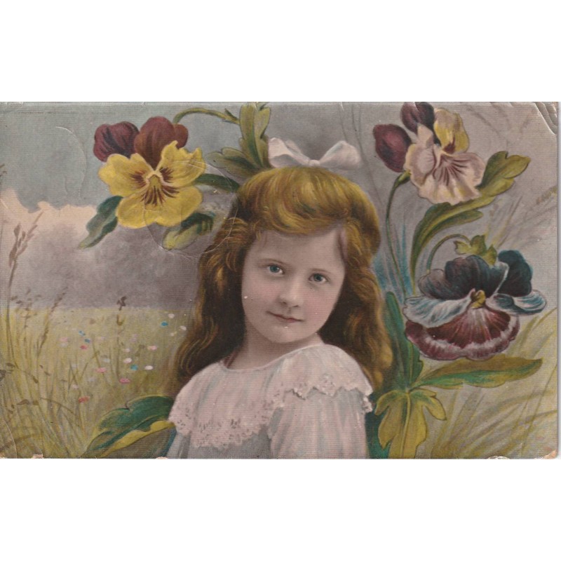 CARTE POSTALE VINTAGE - ENFANT - POSTÉE EN 1910