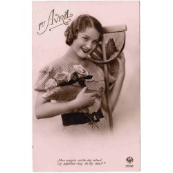 VINTAGE POSTCARD - APRIL 1ST - APRIL FOOL