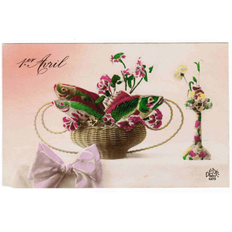 VINTAGE POSTCARD - APRIL 1 - APRIL FOOLS