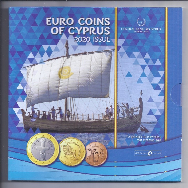 CHYPRE - COFFRET EURO 2020 - 8 Pièces