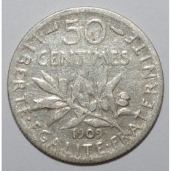 GADOURY 420 - 50 CENTIMES 1909 - TYPE SEMEUSE - KM 854