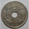 FRANCE - KM 867 - 25 CENTIMES 1936 - TYPE LINDAUER