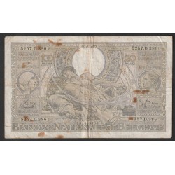 BELGIQUE - PICK 107 - 100 FRANCS - 20 BELGAS - 25/11/1938