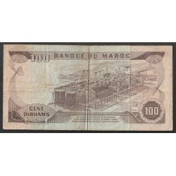 MAROC - PICK 59 a - 100 DIRHAMS - AH1390/1970 - SIGN 8