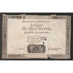 ASSIGNAT OF 10 LIVRES -...