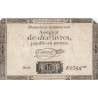 ASSIGNAT DE 10 LIVRES - 24/10/1792 - DOMAINES NATIONAUX - SERIE 12568